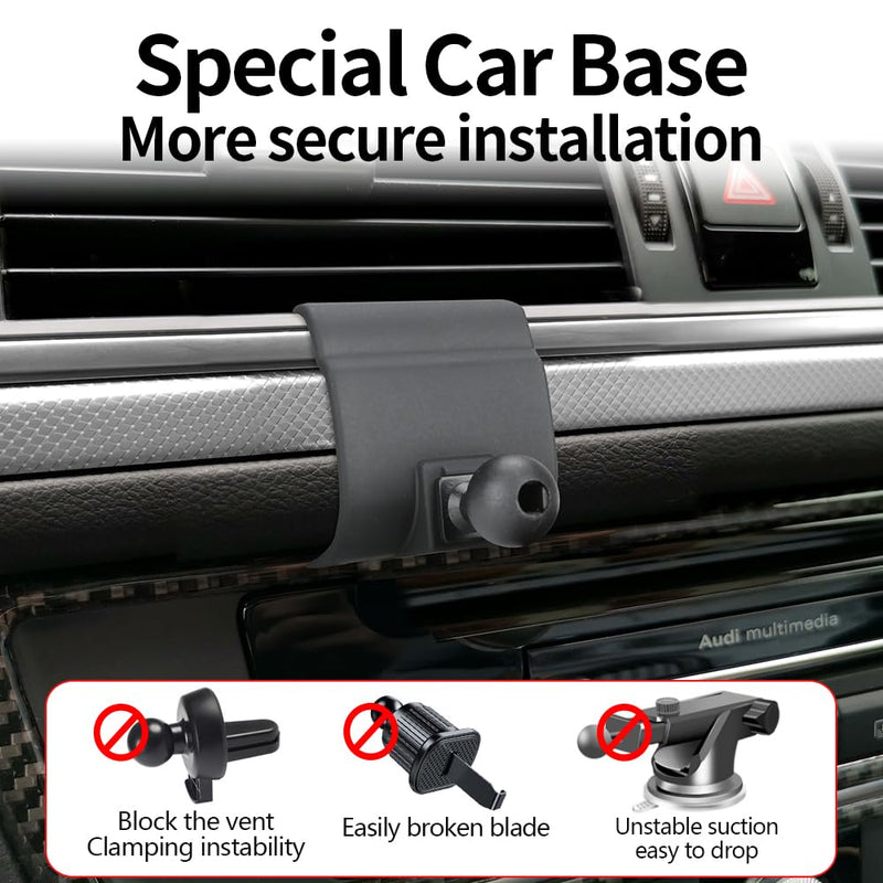 Car Phone Holder for Audi A6 A7 S6 S7 RS6 RS7 2012 2013 2014 2015 2016 2017 2018 Allroad Auto Accessories Navigation Bracket Interior Decoration Dashboard Cell Mobile Phone Mount case Accessory for 2012-2018 Audi A6 A7 S6 S7 RS6 RS7