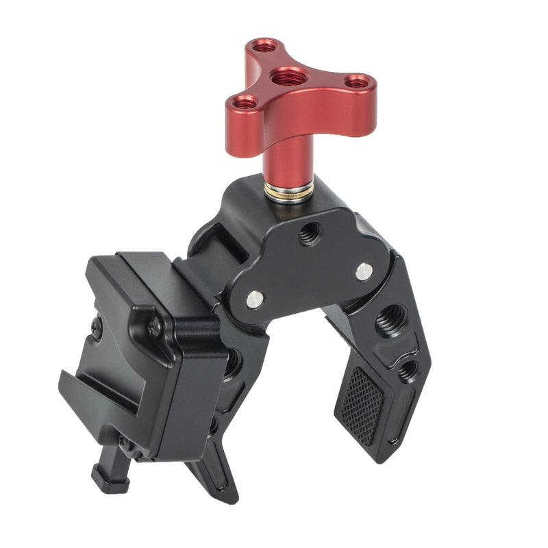 [AUSTRALIA] - Came-TV V-Mount Battery Clamp Large Open Angle and Solid Structure Adapter with 1/4 and 3/8 inches Screw Holes Mounting to Light Stand or Tripod 