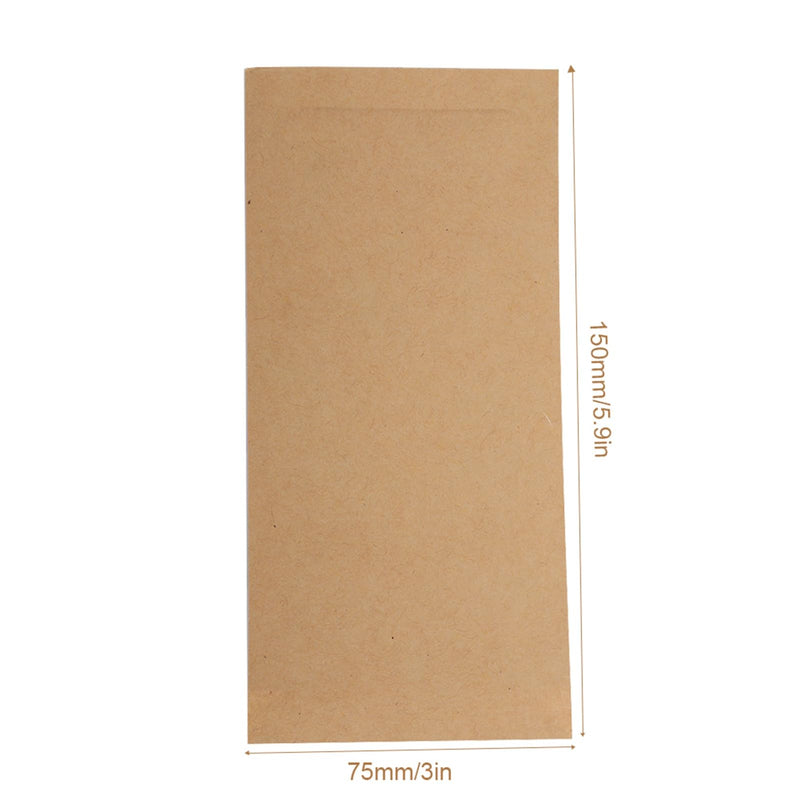 Sterilisation Bag, Sterilisation Bag, Disposable Nail Accessories, Disposable Accessories for Nail Sterilisers, Disinfectant Machines, for Cosmetics and Nail Tools, 75 x 150 mm (Pack of 100)