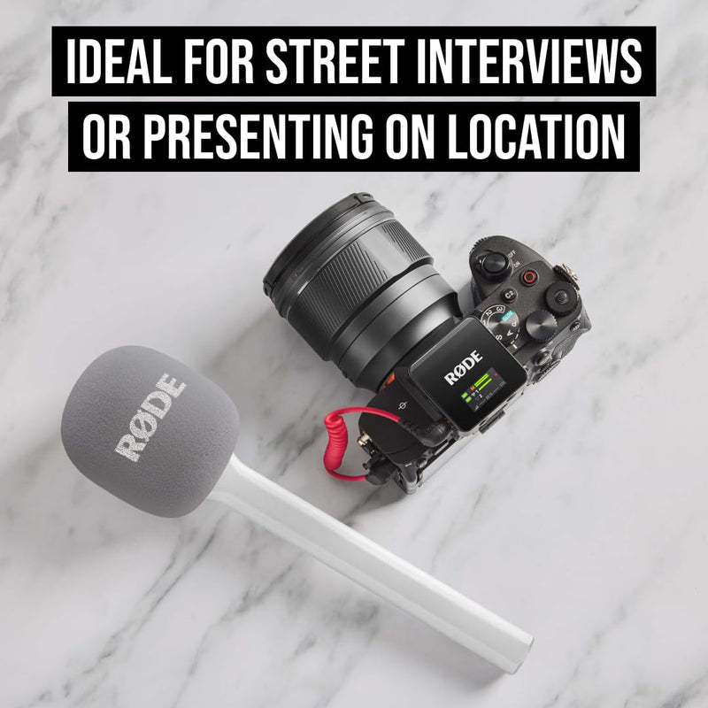 RØDE Interview GO Handheld Adaptor for RØDE Wireless Microphones (White) White