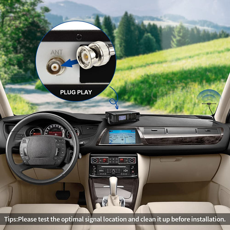 [AUSTRALIA] - Bingfu VHF UHF Car Truck Police Scanner Adhesive Mount Antenna Vehicle Ham Radio Amateur Radio Mobile Scanner BNC Male Dipole Antenna Compatible with Uniden Bearcat Whistler Radio Shack Radio Scanner 