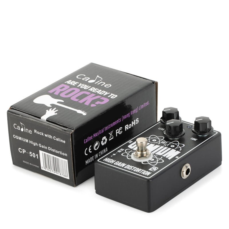 Caline CP-501 Osmium High Gain Distortion Guitar Effect Pedal for Electric Guitar and Bass