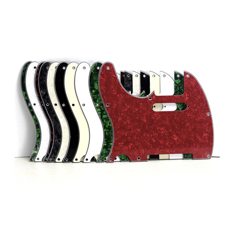 Left Handed 8 Hole Guitar Tele Pickguard Fit USA/Mexican Standard Telecaster Pickguard Aged Pearl