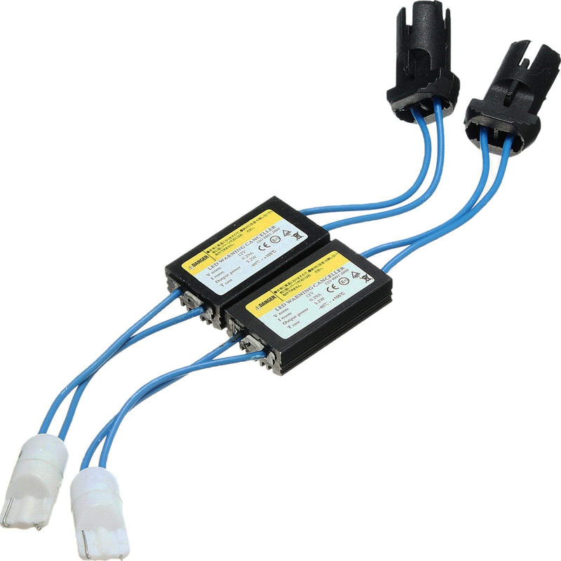 1 Pair of Additional Resistors Off Canbus Position Indicator Light for T10 LED Error Free