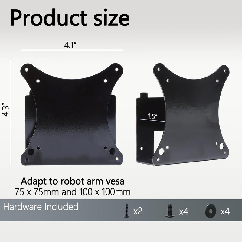 27MP58VQ VESA Adapter Compatible with LG 27" Monitor | （Fits 27MP58VQ , 27MP59G-P , 27MP59HT-P , 27MP58VQ-P , 27MP58VQ-PF）– 75x75 to 100x100 Wall Mount Bracket