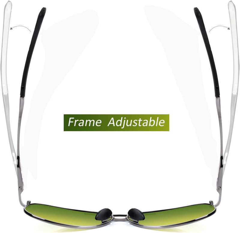 [AUSTRALIA] - Baselay Night Driving Glasses, Classic Aviator Pilot HD Polarized Anti Glare Night Vision Safety Sunglasses for Men Women Black 