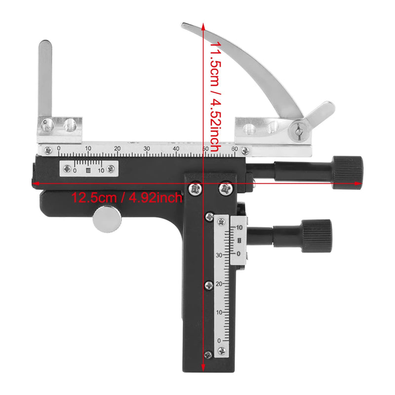 Movable Table Microscope, Professional Attachable Mechanical X-Y Movable Table Caliper for Microscopes