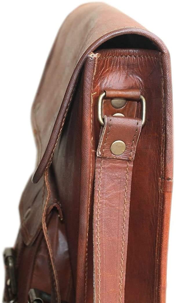 Vintage Tablet Genuine Vintage Leather ipad/tab/Kindle Satchel Crossbody Shoulder Bag 11 Inch