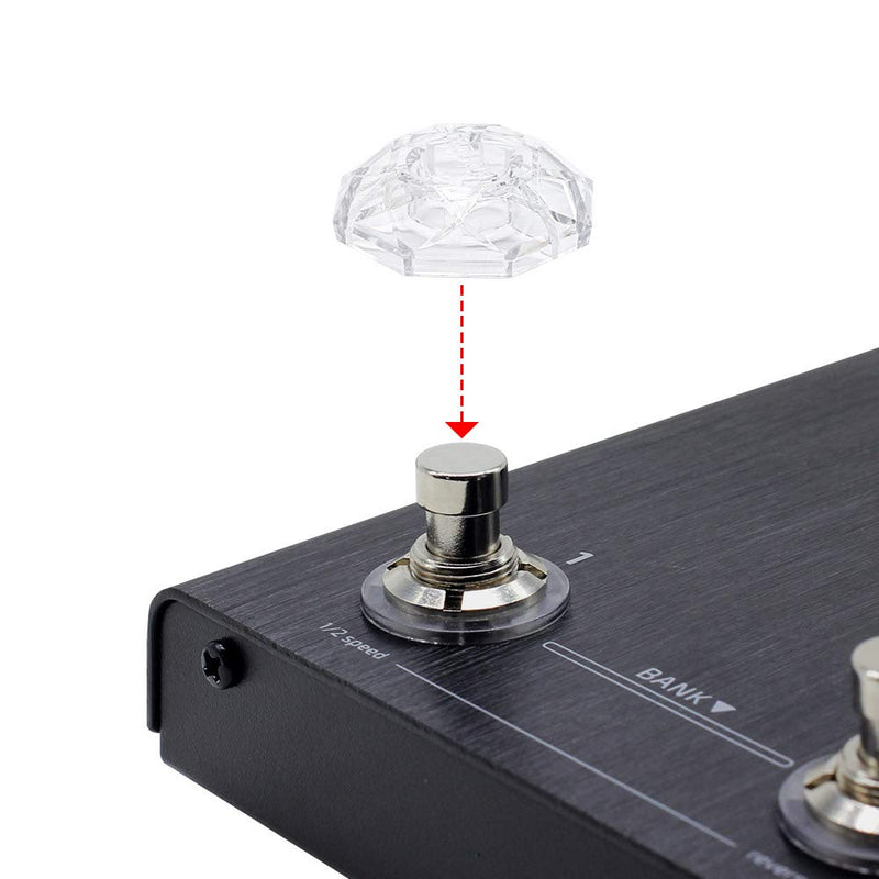 Hotone Karat Cap Transparent Footswitch Cover Switch Protector Stomp Knob Pedal Top