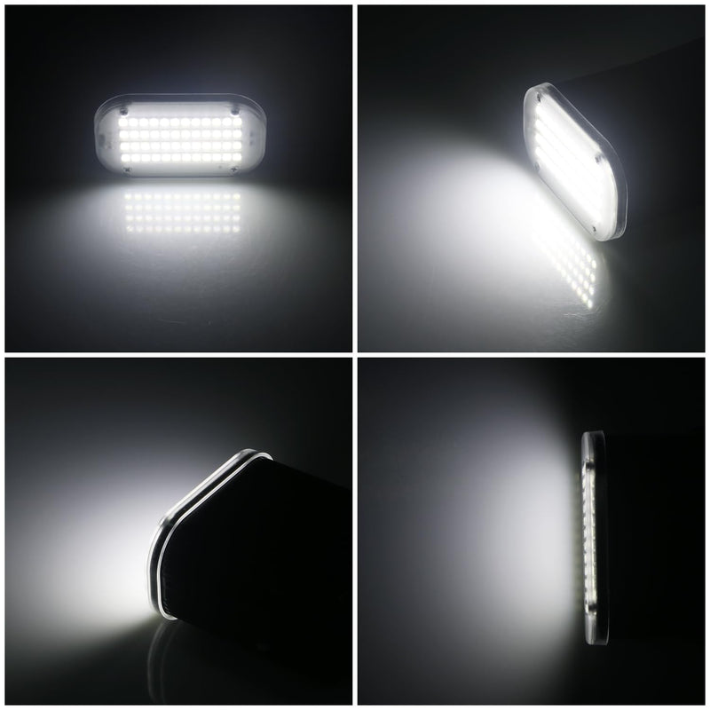 [AUSTRALIA] - Luditek 2-Pack Mini Halloween White LED Strobe Light, Sound Activated 48 LED Flash Party Disco Lights for Room Parties Indoor Outdoor Decorations 