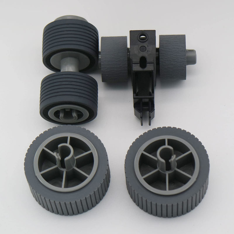 Intendvision Replacement Scanner Brake Roller and Pick Roller Set Compatible with for Fujitsu fi-7600 fi-7700 fi-7700S, Part No PA03740-K010 PA03740-K011