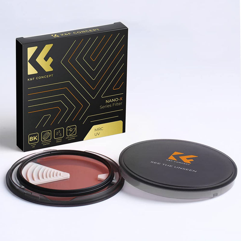 [AUSTRALIA] - K&F Concept 77mm MC UV Protection Filter with 28 Multi-Layer Coatings HD/Hydrophobic/Scratch Resistant Ultra-Slim UV Filter for 77mm Camera Lens (Nano-X Series) 