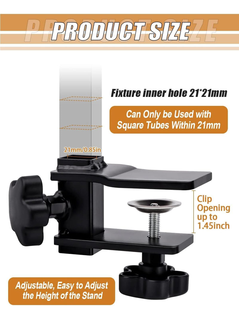 Kalolary Grooming Table Clamps - Adjustable Replacement Aid to Attach Grooming Arms