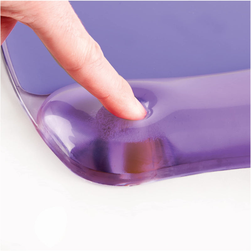 Fellowes Gel Crystals Wrist Rest, Purple (91437)