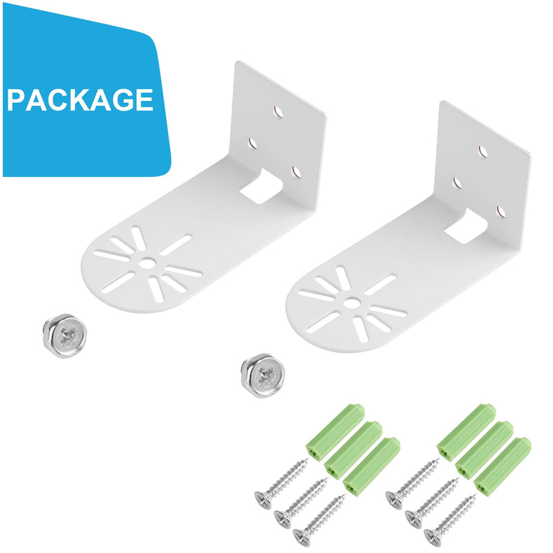 2Pack Adhesive Metal Wall Mount Bracket Compatible with Wyze Cam Pan V3/V2, VHB Stick On,No Drilling Mounting Bracket for Wyze Get The Best View,Two Ways Installation