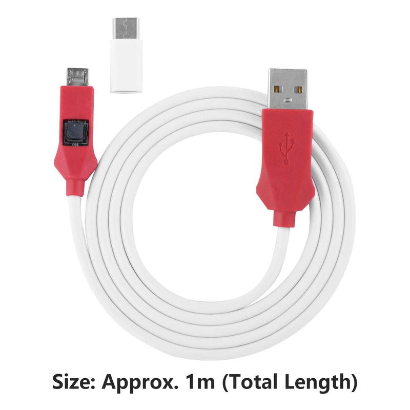 2 in 1 EDL Cable, Portable 9008 Mode Deep Flash Cable with Type-C Adapter, PVC Deep Flash Engineering Cable Compatible with 4S/4C/4i Mobile Phone