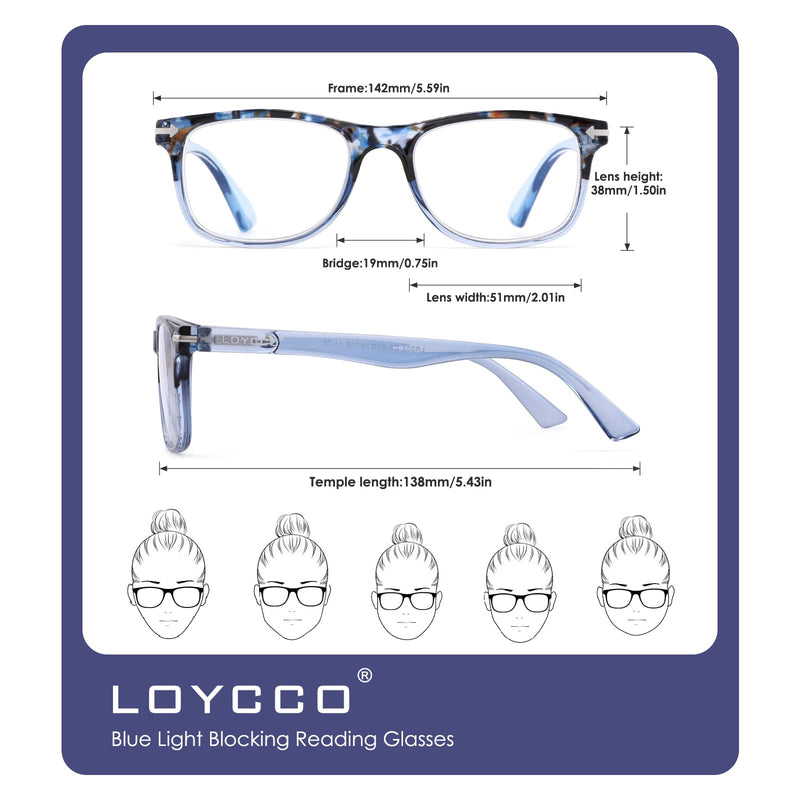 [AUSTRALIA] - 4 Pack Computer Reading Glasses Blue Light Blocking Anti Eyestrain Flexible Lightweight Square Readers for Women Men Square 4 Pack Mix(blue+tortoise+green+pink) 2.0 x 