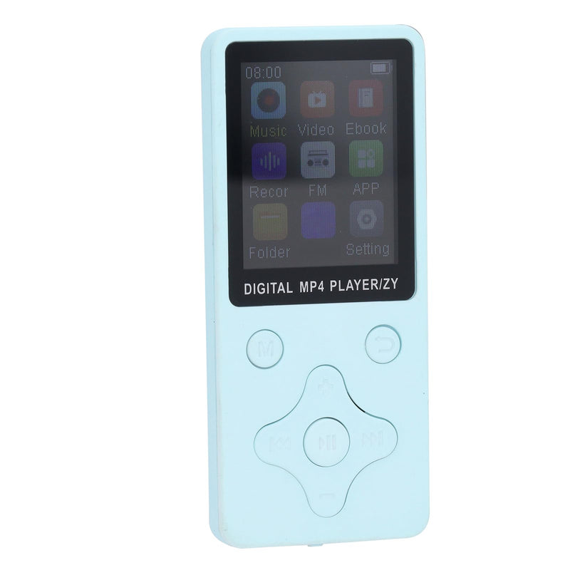 64GB MP3 Player, HiFi Lossless Sound Portable MP3 Player with 64GB Memory, 1.8 Inch LCD Screen Bluetooth Music Player with FM Radio E Book Voice Record Function (Blue) Blue