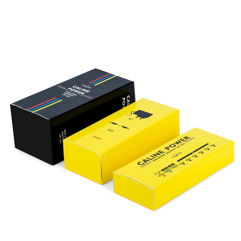 Caline Guitar Pedal Power Supply, True Isolated Pedal Board Power Supply with 8 Totally Isolated DC Outputs(300mA/500mA), Switchable 9V/12V/15V/18V Power Outputs for Guitar Pedals
