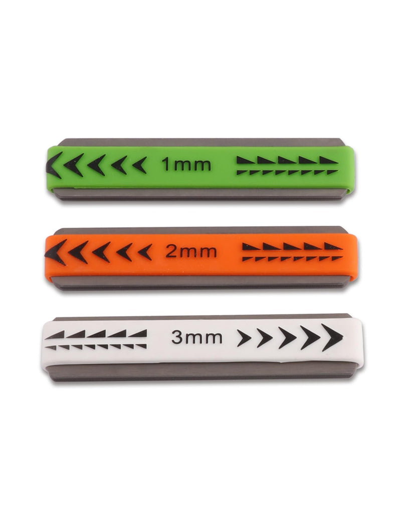 Metallor Guitar Fret Crowning Files Dual Sized Compact Fret Dressing File for Standard Guitar Frets with Coarse and Fine Cutting Edges Rubber Grip Guitar Luthiers Tools Repair Tools. (2mm-Medium) 2mm-Medium