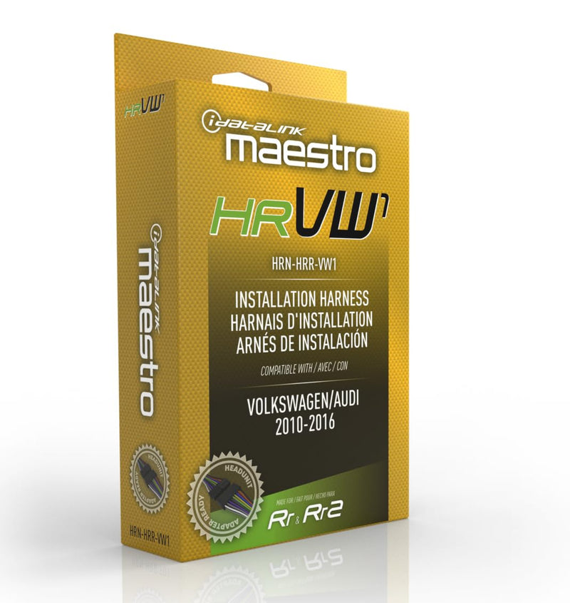 Idatalink Maestro HRN-HRR-VW1 T-Harness for Select Volkswagen Vehicles 2002-16, Replace the Factory Radio While retaining Steering Wheel Controls & use of amp (ADS-MRR or ADS-MRR2 Module Required)