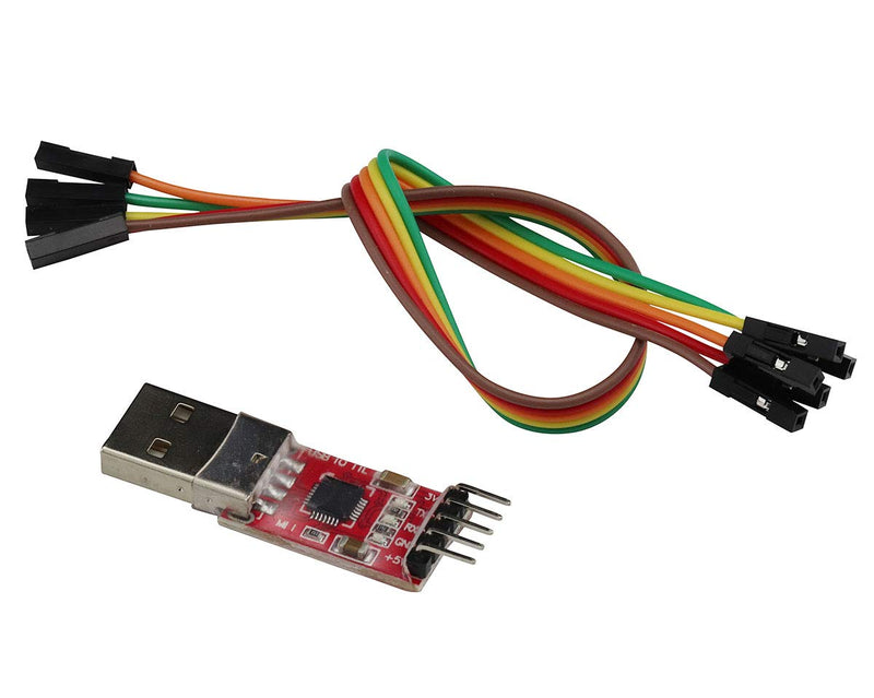VKLSVAN 2PCS CP2102 Serial Module USB to TTL Converter Adapter UART Downloader 3.3V/5V with Jumper Wires