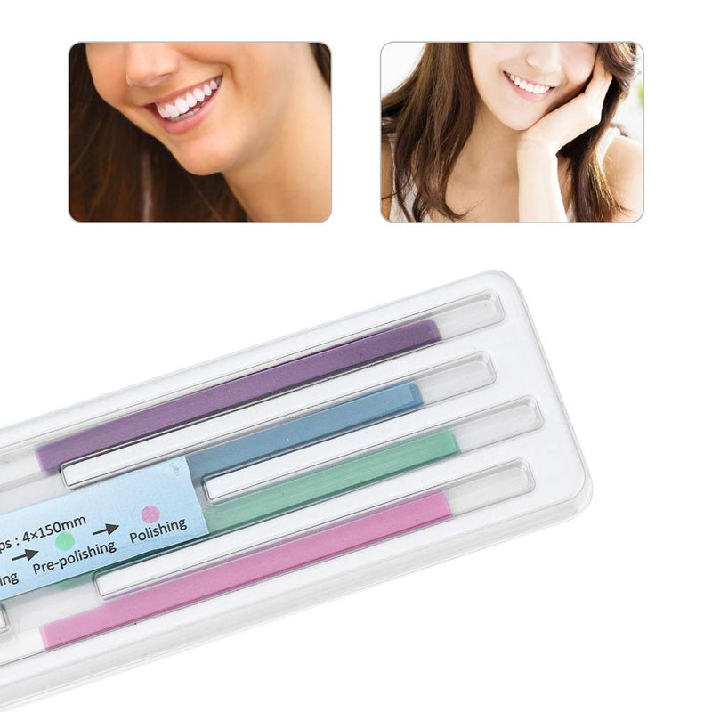 Nikou Dental Sanding Belts, 60pcs/Pack Tooth Sandpaper Versatility Belts Polishing Shiny Surface Contouring Tool Kit for Polishing Teeth