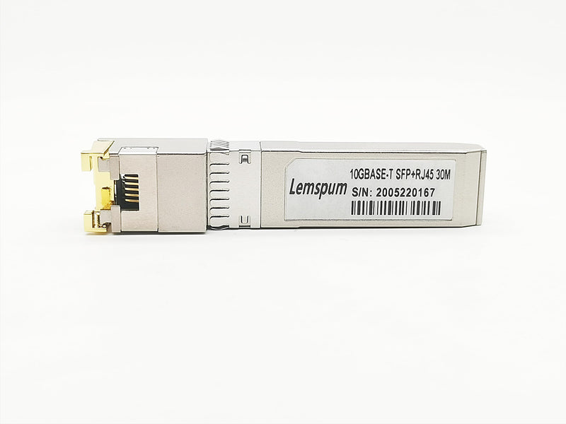 10GBASE-T SFP+ to RJ45 Transceiver, 10Gbe Copper 30m RJ-45 Optical Transceiver Module Widely Compatible with Cisco SFP-10G-T-S,Ubiquiti UniFi UF-RJ45-10G, Meraki,Mikrotik,Supermicro,1PC 10GBase-T: 30M