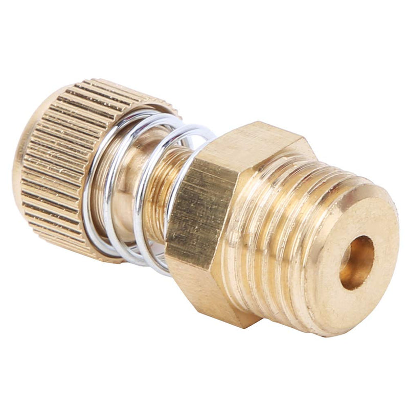 10 Pcs Threaded Pneumatic Silencer Brass BSPT Male Thread Solenoid Valve Muffler Muffler (1/4) 1/4