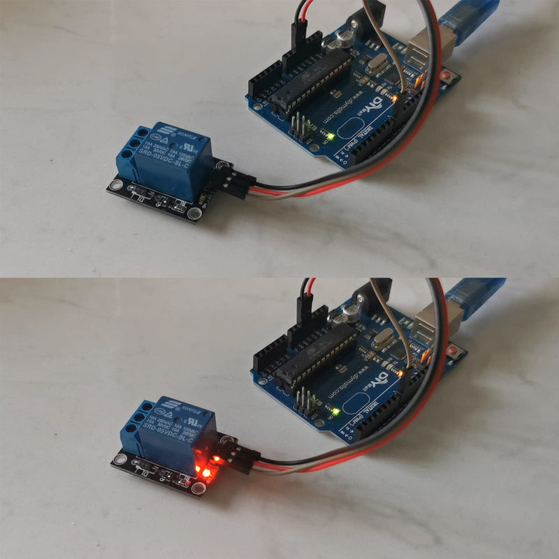 1 Channel 5V Relay Module Switch With High Low Level Trigger Expansion Board Control SRD-05VDC-SL-C With 20CM 20Pin Dupont Cable for Arduino (5PCS)