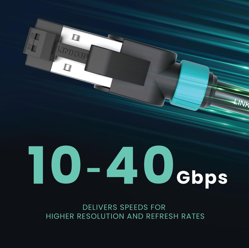 LINKUP Cat7 Ethernet Cable | S/FTP 30AWG | 2 Ft, 12-Pack, Black | 10G double-shielded RJ45, for network, LAN, router, switch, gaming, high-speed internet 2 FT (30AWG) - 12 Pack 30AWG Black Cord