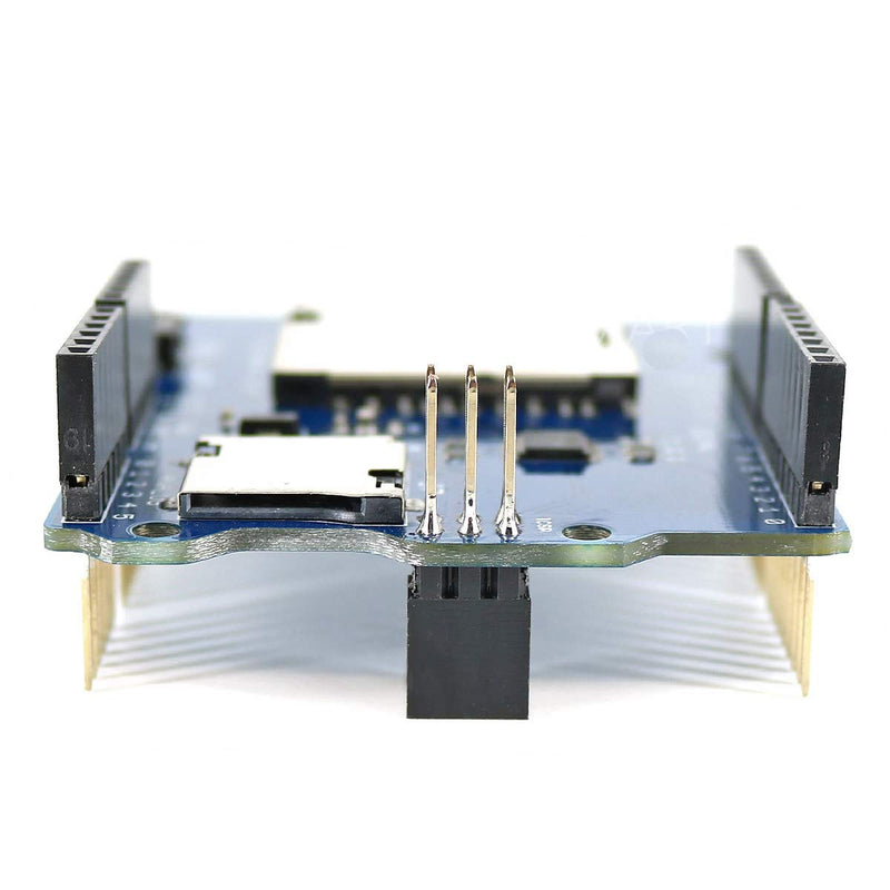 HiLetgo Stackable SD Card TF Card Micro SD Card SD/SDHC/Micro SD/Micro SDHC Card Reader Shield Multi-Functional SD Card Shield Module for Arduino UNO R3 MEGA2560