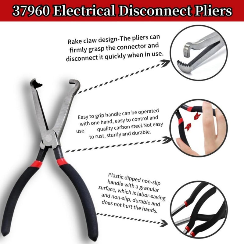 [AUSTRALIA] - JNJOOD Electric Cutting Pliers for Car Fuel Line and Petrol Hose Clamps for Lug Style Plugs 