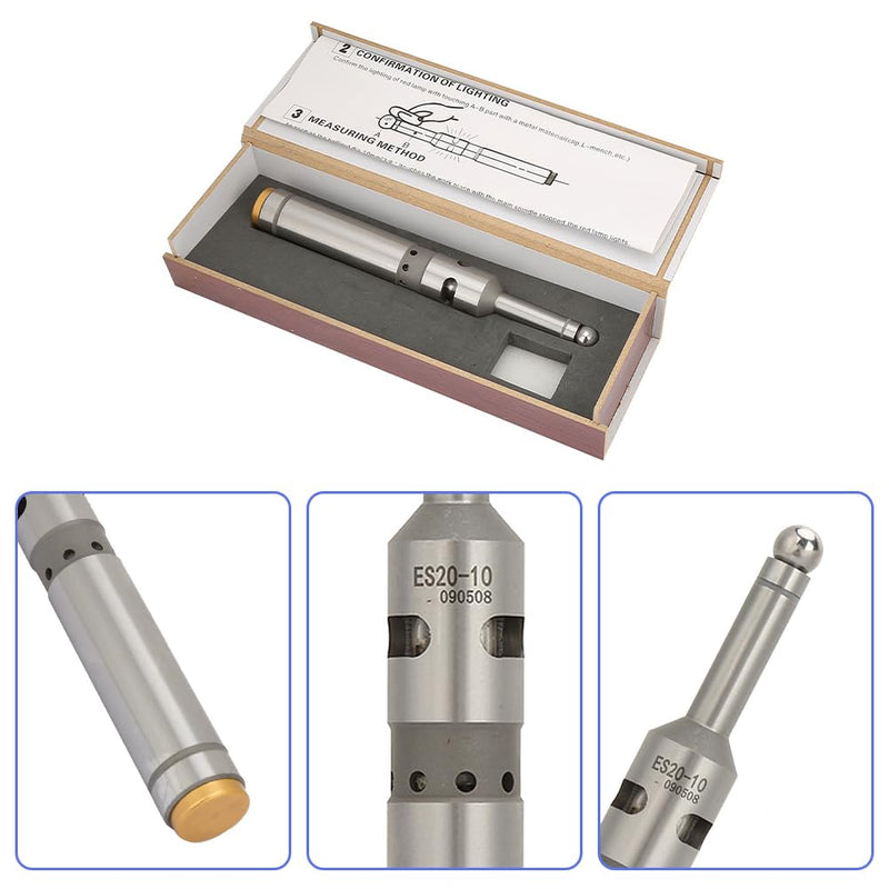 Edge Button, Single-sided Electronic Optical Locating LED Beep Touch Point Sensor Milling Photoelectric Edge Search Tool CNC Lathes Precision Edge Finder Stainless Milling Lathe