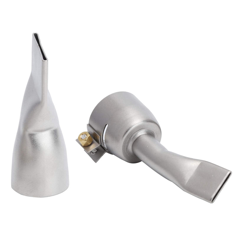 Ausla 2 Pieces Flat Welding Nozzle Heating Torch Flat Tips Nozzle 20mm Small 40mm Large Tip for Welding Tool