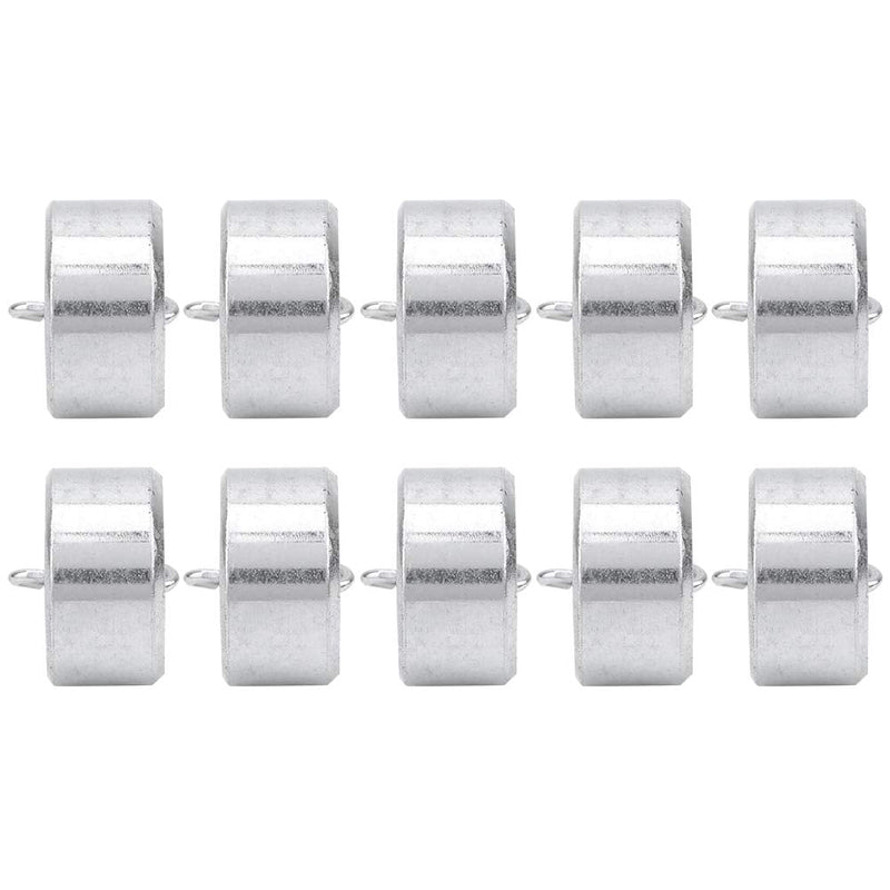 Qcwwy 10 Piece Laboratory Weights 50g Weight Calibration Weight Set with Hook and Ring Scale Calibration Weight Kit for School Grouping Experiments