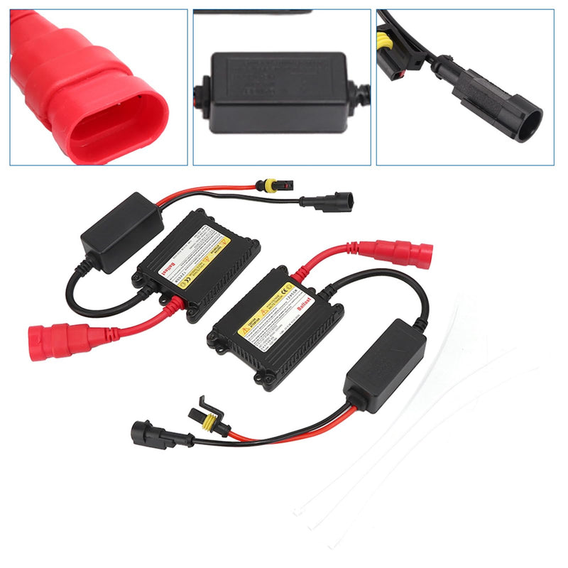 Xenon Retrofit Kit, 2 Pieces 12 V 55 W Ballast, Universal Digital DC Ballast Replacement Conversion Kit