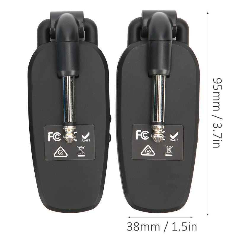 Rechargeable Guitar Transmitter Receiver Audio System 48kHz 24-bit 20Hz-20kHz Electronic Bass Pickup Amplifier Accessories