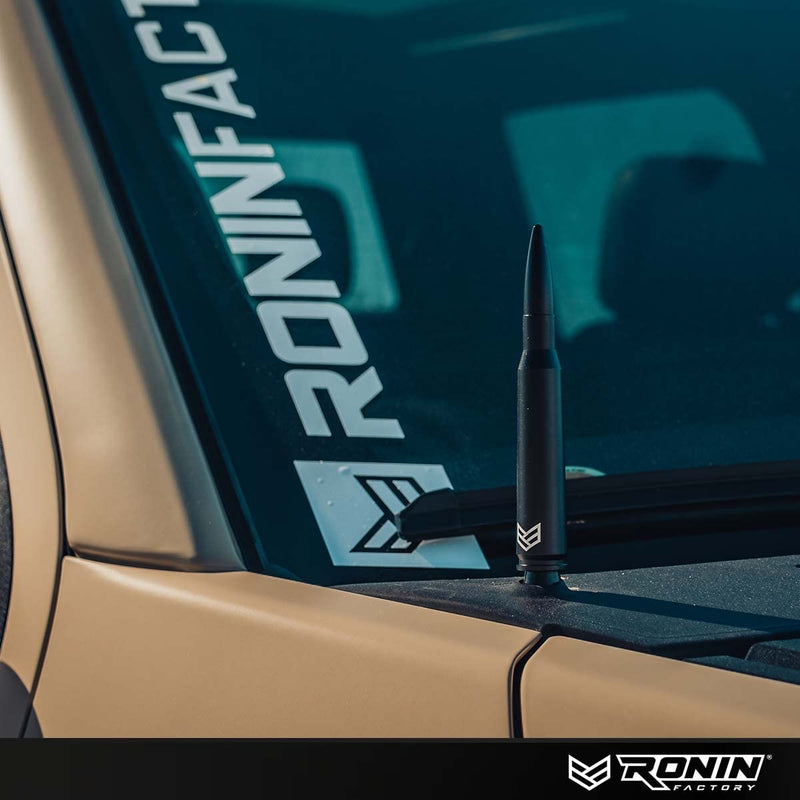 [AUSTRALIA] - Ronin Factory 50 Cal Bullet Antenna - Ford F150 F250 F350 Super Duty Raptor (Bronco 21-23) Truck Accessory - RAM 1500 Short Antenna Replacement Ford TuffLock Bullet Antenna - Standard 