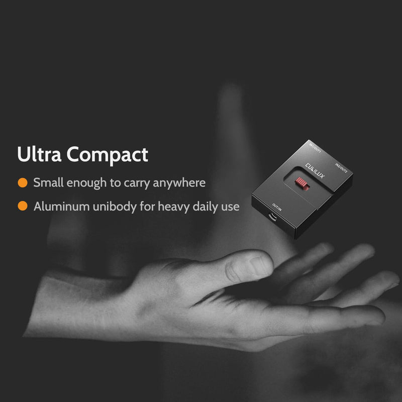 [AUSTRALIA] - Cubilux 3.5mm Audio Selector, Bidirectional 2-In-1-Out or 1-In-2-Out 1/8-in TRS Headphone Switcher, Ultra-Compact Aluminum Case Passive Toggle A/B AUX Switch Box for PC 