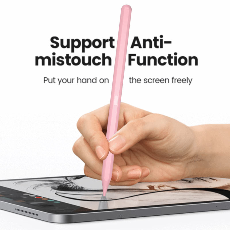 Stylus Pencil for Apple iPad Pro (2022) 12.9/11, iPad Air 5th 4th &3rd Generation, iPad Pro 4th & 3rd Generation 12.9/11, iPad 9th/8th/7th, iPad Mini 6 Compatible with 2018-2022 Apple iPads (﻿Pink) ﻿Pink