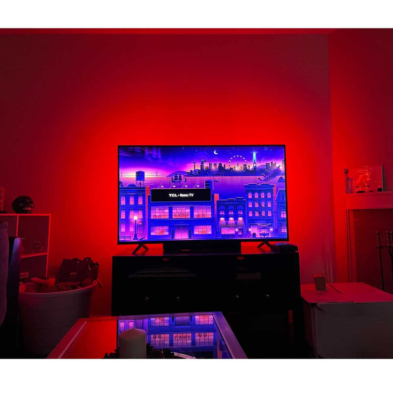 [AUSTRALIA] - USB Powered LED Strip Lights TV Backlights Kit for 50 to 55 Inch TV - Sony LG Samsung Monitor Smart TV Wall Mount Stand Work Space Color Changing LED Background Ambient Lighting 