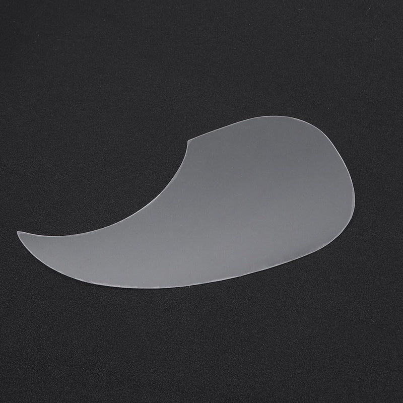 Healifty Guitar Pickguard Clear Plastic Water Drop Shape Pickup Pickguard Scratch Plate for 40-41 Inch Folk Acoustic Electric Guitar (White)