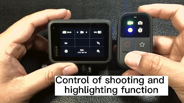 Tiandirenhe Wireless Smart Remote Control Compatible with GoPro Hero 13/12/11/11Mini/10/9/8/Max LED Colorful Screen Built-in Battery 80M Control Distance with Wrist Strap, USB Charging Cable