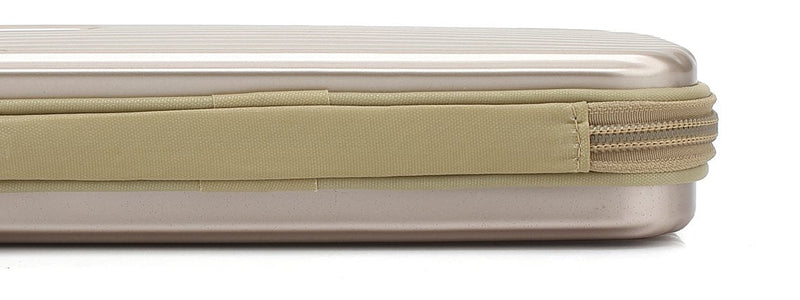 KAYOND Hard Pencil Case PC Hard shell case for executive fountain pen,ballpoint pen,stylus touch pen,Durable Students Stationery With Zipper (Golden) Golden