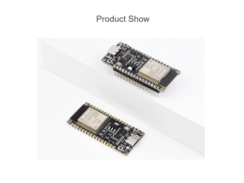 ESP32-C6 Microcontroller WiFi 6 Development Board ESP32-C6-WROOM-1-N8 Module with RISC-V 32-bit Sngle-core Processor, WiFi 6+Bluetooth 5+IEEE 802.15.4 Wireless Communication