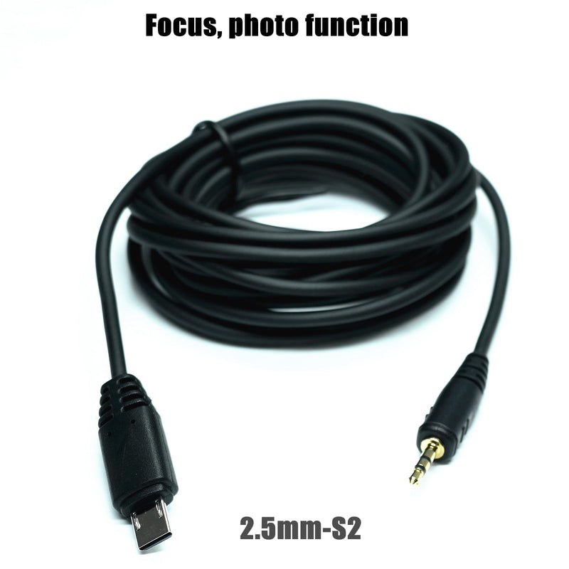 2.5mm-S2 300cm/ 118-inch Extension Cable Shutter Release Connection Cable (Multi USB) for Sony Cameras to Connect The Shutter Remote Control Wireless Timer (2.5mm-S2 118in/3m) 2.5mm-S2 118in/3m