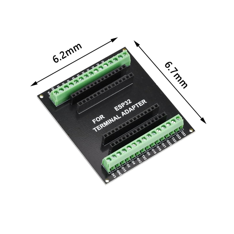 ESP32 Breakout Board for 30 Pin, ESP32 Development Board 2.4 GHz Dual Core WLAN WiFi + Bluetooth 2-in-1 Microcontroller ESP-WROOM-32 Chip for Arduino Pack of 4