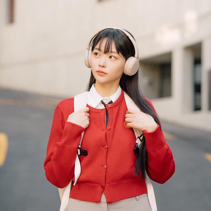 Sony WH-CH520 Best Wireless Bluetooth On-Ear Headphones with Microphone for Calls and Voice Control, Up to 50 Hours Battery Life with Quick Charge Function, Includes USB-C Charging Cable - Beige