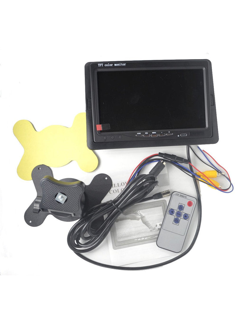 Padarsey 7 Inch LED Backlight TFT LCD Monitor for Car Rearview Cameras, Car DVD, Serveillance Camera, STB, Satellite Receiver and Other Video Equipment